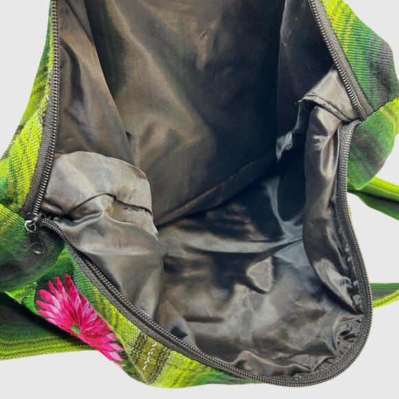 Honduras Handwoven Embroidered Shoulder Bag With Floral Design - Picture 9 of 9